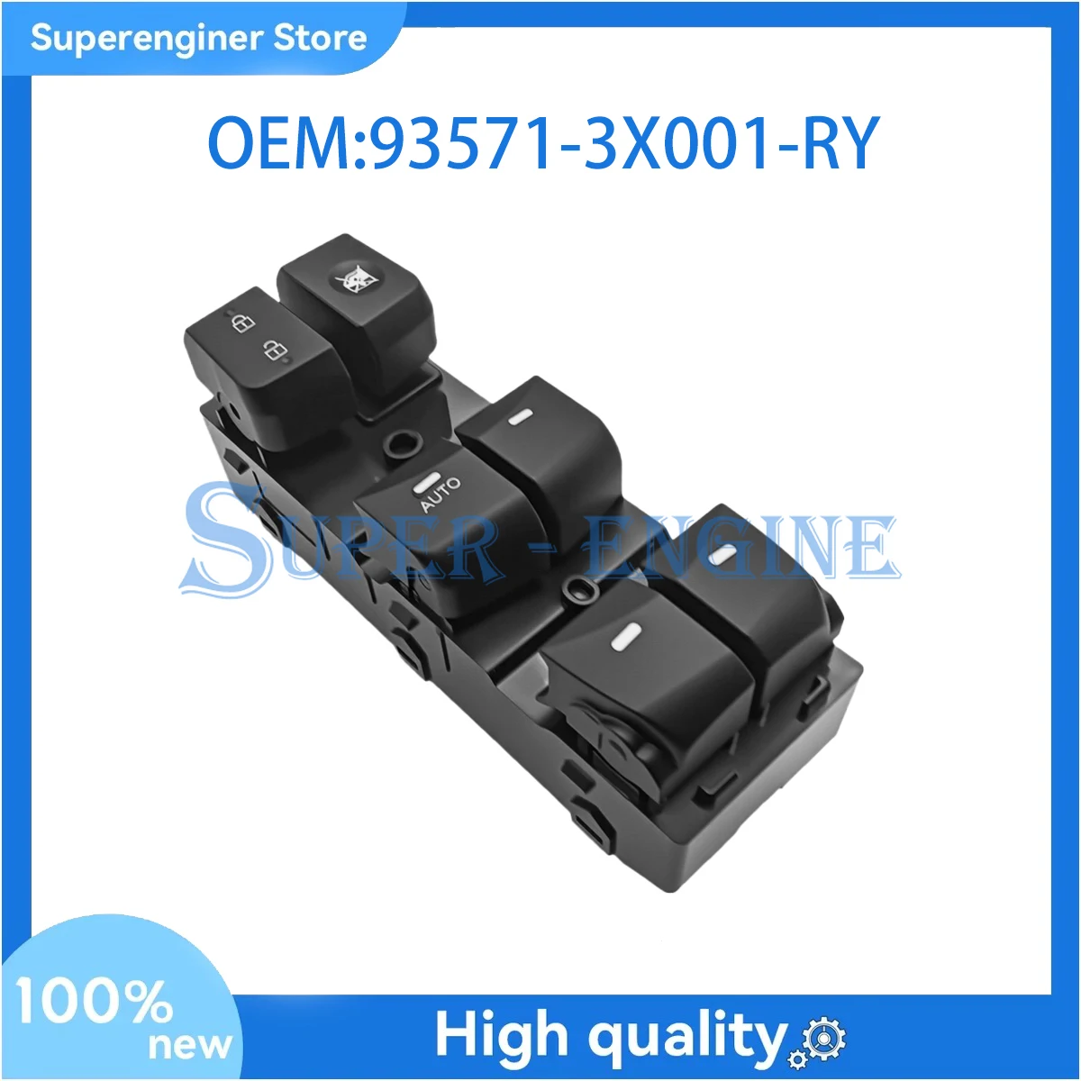 

93571-3X001-RY Переключатель главного окна левой дверной панели для Hyundai Elantra 2014-2019 гг. 935713X001RY