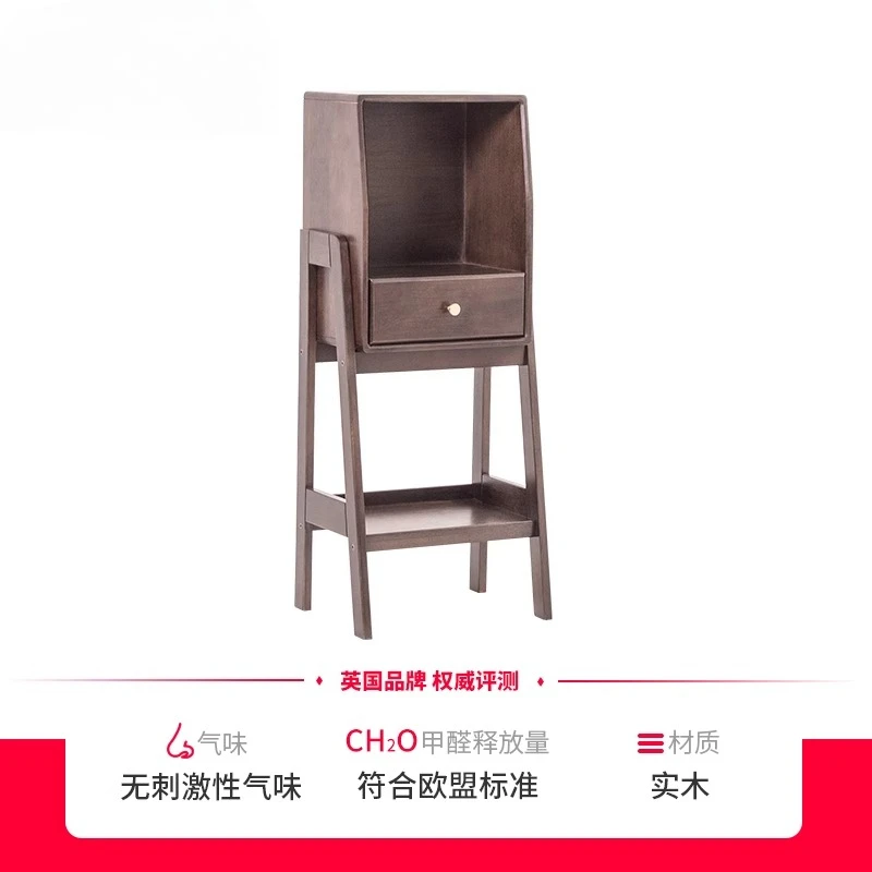 

Solid wood bedside shelves Floor-to-ceiling bedroom Kitchen room locker Storage rack Multi-layer rack Living room