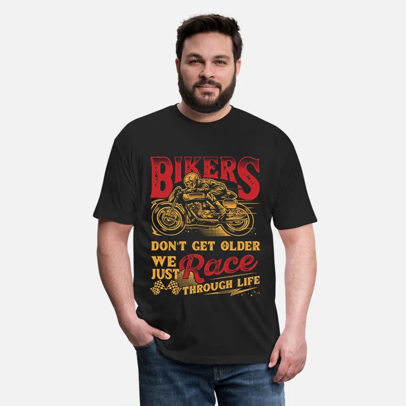 0419 Vintage Motorcycle Retro Cafe Racer Gift T-Shirt for Racing bikers 100% cotton printed Graphic clothes All size Tee S-6XL