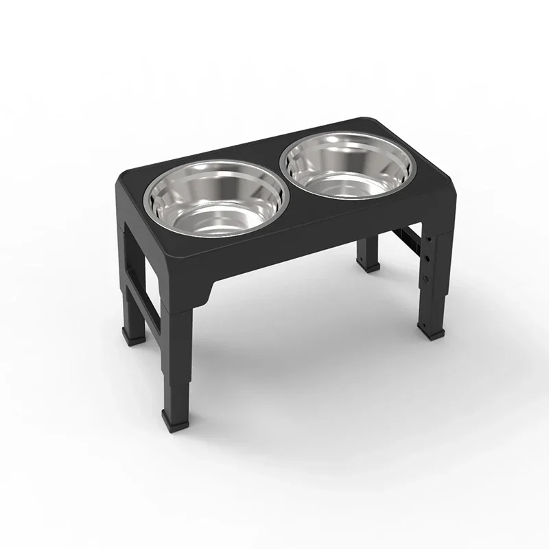 Dog Feeder Bowls Elevated  Food Bowls Adjustable Raised Stand Food Water Bowls Pet Dog Accessories for Small Medium Large Dogs