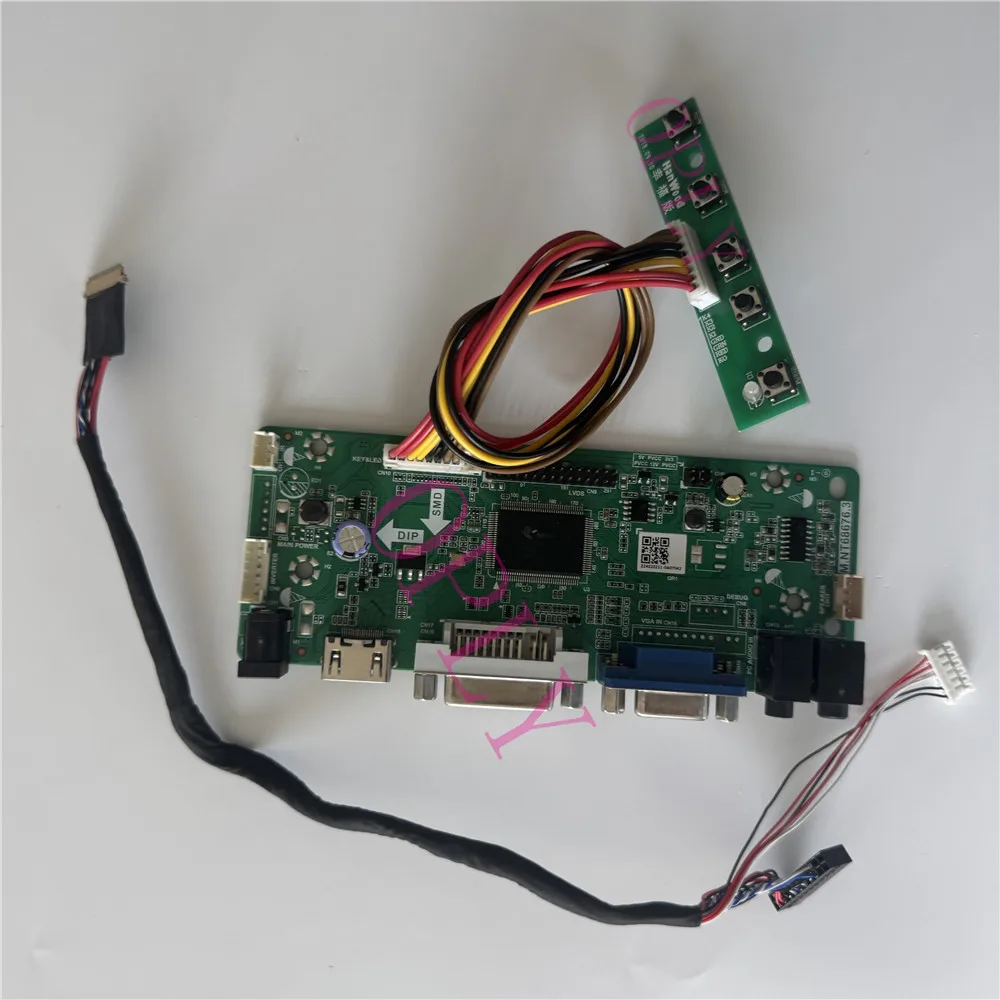 

M.NT68676 Комплект платы контроллера HDMI-совместимый DVI VGA для HB140WX1 BT140GW01 HB140WX1-300 1366X768 14-дюймовый светодиодный монитор DIY