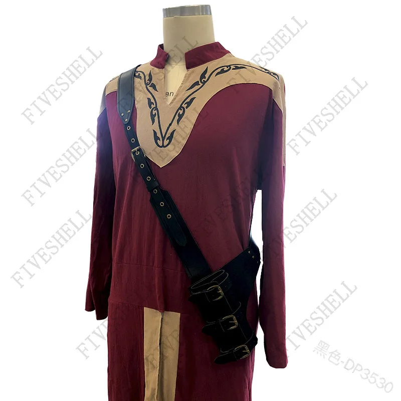 Cintura di spada medievale fodero in vita fodero porta rana uomini adulti Larp Knight Battle arma Costume Rapier Ring Belt Strap Holster