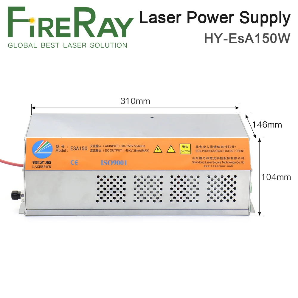 Imagem -03 - Fonte de Alimentação para Gravação a Laser Co2 e Máquina de Corte Fireray 150180w Hy-esa150 es Series