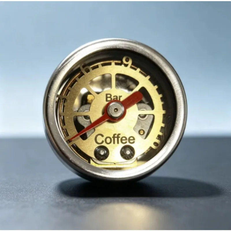 16 Bar Pneumatic Coffee Machine Extraction Steam Waterproof Mist Hollow Pressure Gauge 304 Stainless Steel G1/8 Screw 1 Thread