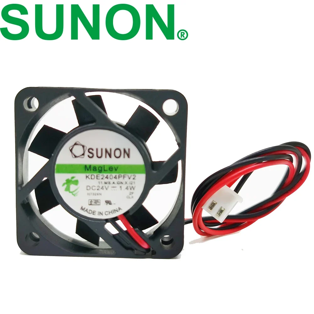 For SUNON KDE2404PFV2 4010 4CM 24V 1.4W 2pin Maglev cooling fan 40X40X10MM