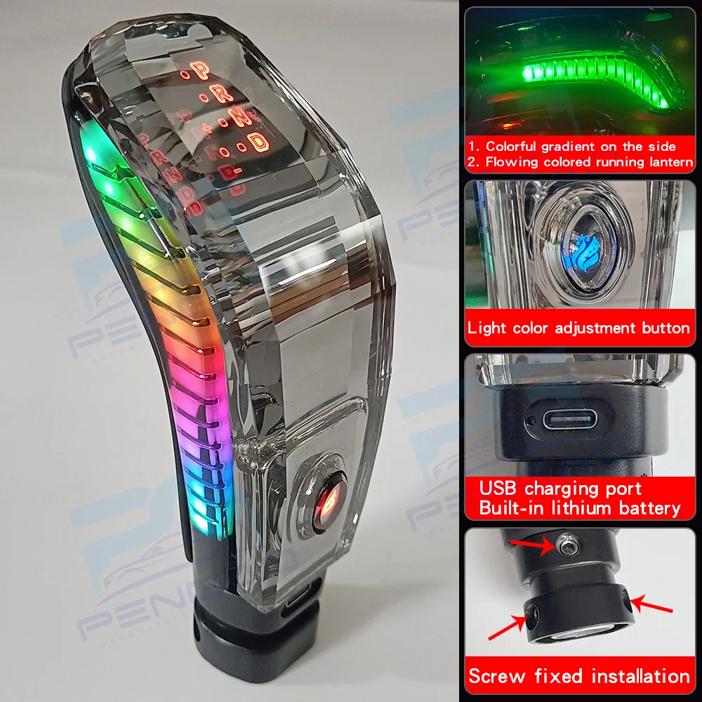 

LED lamp Crystal Gear Shift Knob car transmission modification For Infiniti QX60 Q50 QX80 EX EX35 FX For Nissan Maxima Fuga