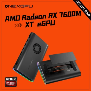 Onexplayer-amd radeon rx 7600m xtモバイルグラフィック拡張ドック、oculinkカード拡張ドック、8GB gddr6、usb4、thunderbolt 4、onexgpu