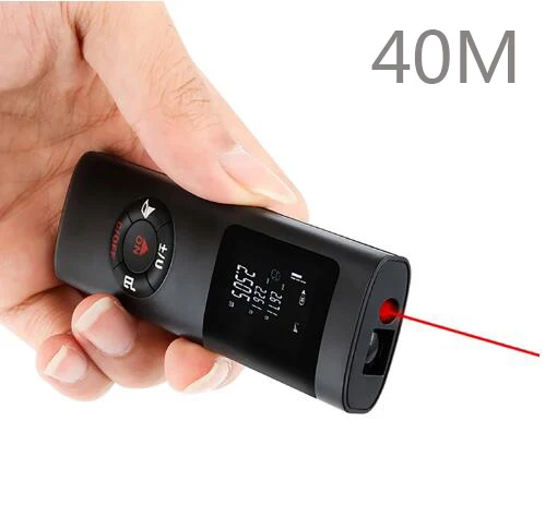 

40M Portable Laser Range Finder USB Rechargeable Laser Distance Meter Digital Smart Mini Handheld Rangefinder Measuring Meter