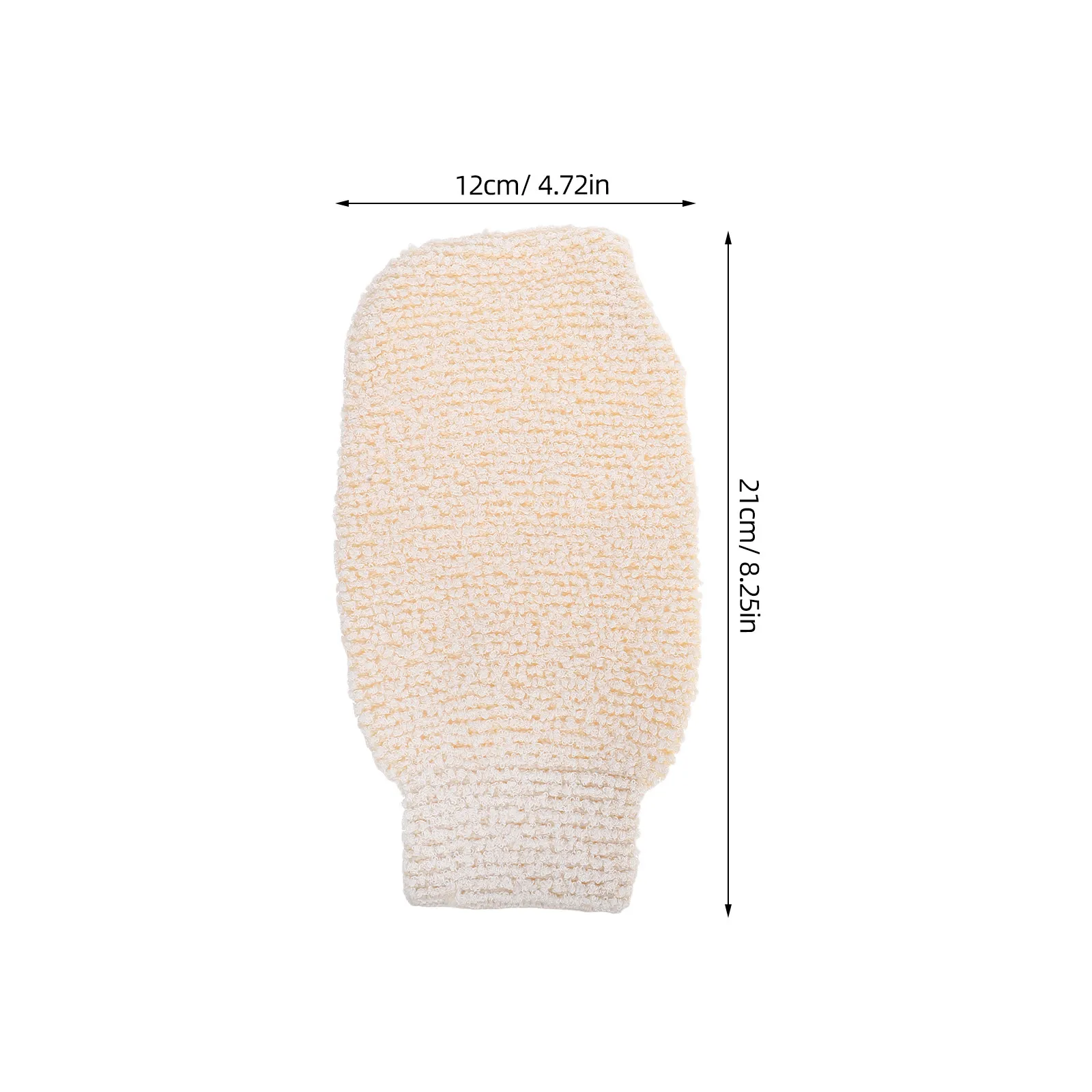 2 قطعة قفازات الاستحمام ألياف الخيزران مقشر قفازات مزدوجة الوجهين تدليك الجسم منشفة الظهر الغسيل لإزالة الجلد الميت #6