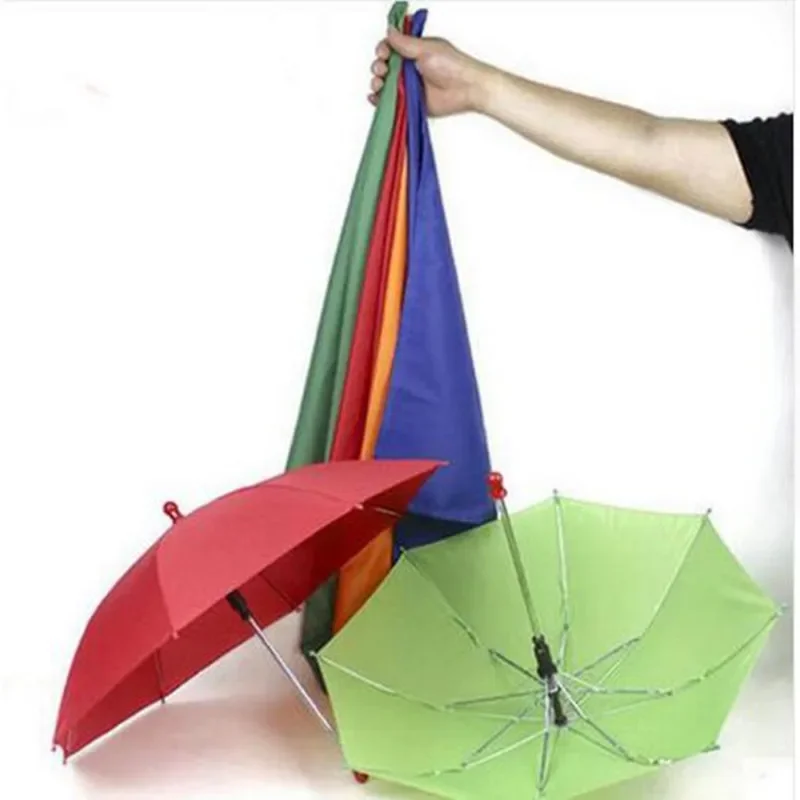 1 set Silk to Four Umbrellas Magic Tricks Scarves Magia Stage Illusions Gimmick Prop Mentalism Magician
