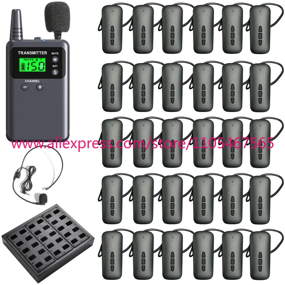 Wireless Whispering Guide System 2.4G Low Consumption Simultaneous Interpretation Conference Teaching Long Life