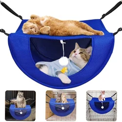 Cat Cage Hammock,Hanging Breathable Mesh Pet Bed,Double Layer Hanging Bed for Pets,2 Level Indoor Bag with Adjustable Lanyard