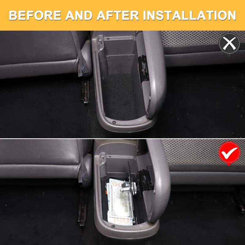 1piece set Aluminum alloy For Toyota Celica 1999-2005 Car Armrest Storage Privacy Password Lock Security Safe Box Accessories