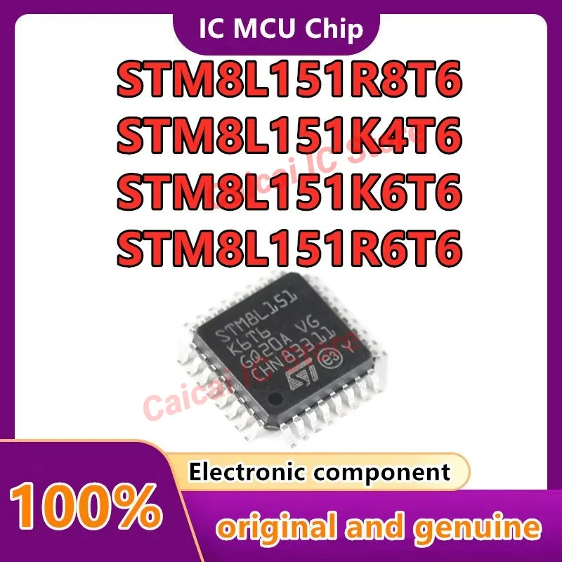 

STM8L151K6T6 STM8L151K4T6 STM8L151R8T6 STM8L151R6T6 STM8 STM8L STM8L151 16MHz microcontroller package (MCU/MPU/SOC) chip 10PCS