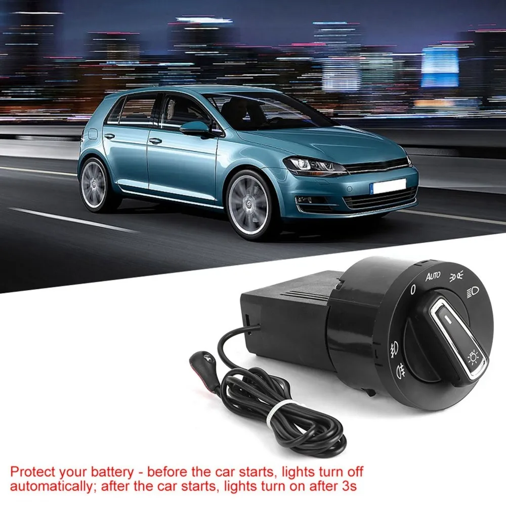 Light Sensor Auto Headlight Switch Plug and Play Replacement Headlamp Control Switch Auto On/Off Light Sensor Module