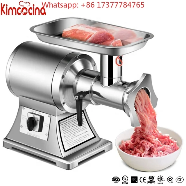 Electric Euro Metal Beef Chicken Fish Pork and Beef Kebab Grinder Meat Mincer Machine Mixer Food Processor for Frozen Meat
