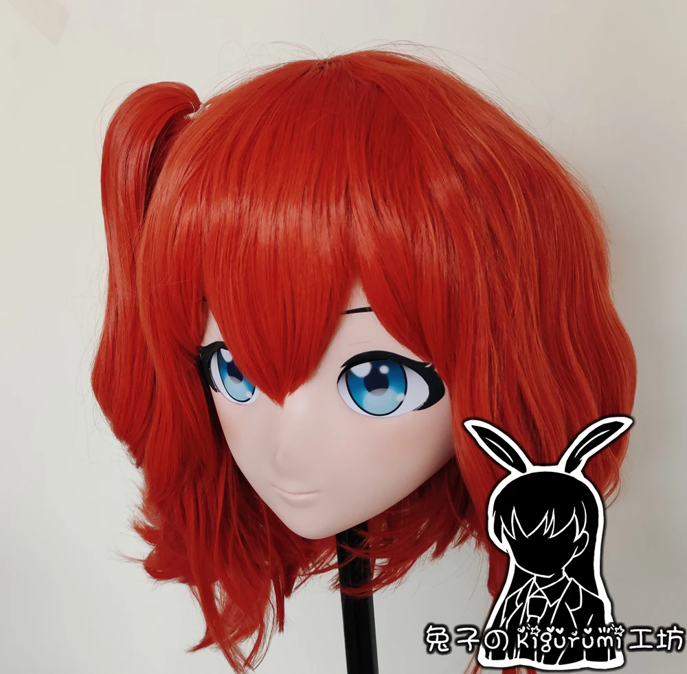 (RB275)Full Head Female Resin Cosplay Japanese Role Play Kigurumi Mask Crossdresser Doll Transgender Mask