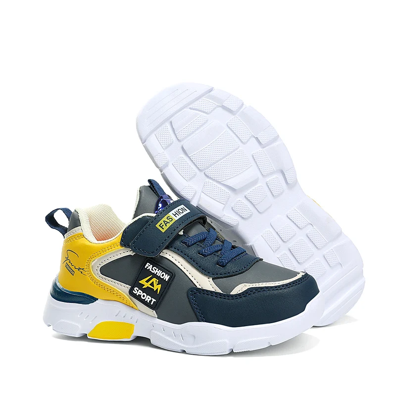 Vier Jahreszeiten Kinder Turnschuhe Leichte rutschfeste Sportschuhe Outdoor Bequeme 5-16 Jahre alte Kinder Jungen Walking Laufschuh – Detail 16