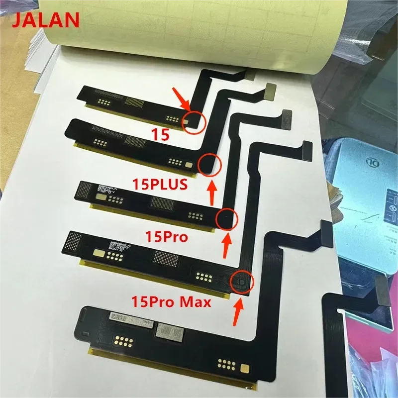 Jalan 5pcs Empty LCD Flex Cable No IC for IP 12 13 14 15 Pro Max SM /LG Version Display LCD Bonding Flex NO ic Need Transfer IC