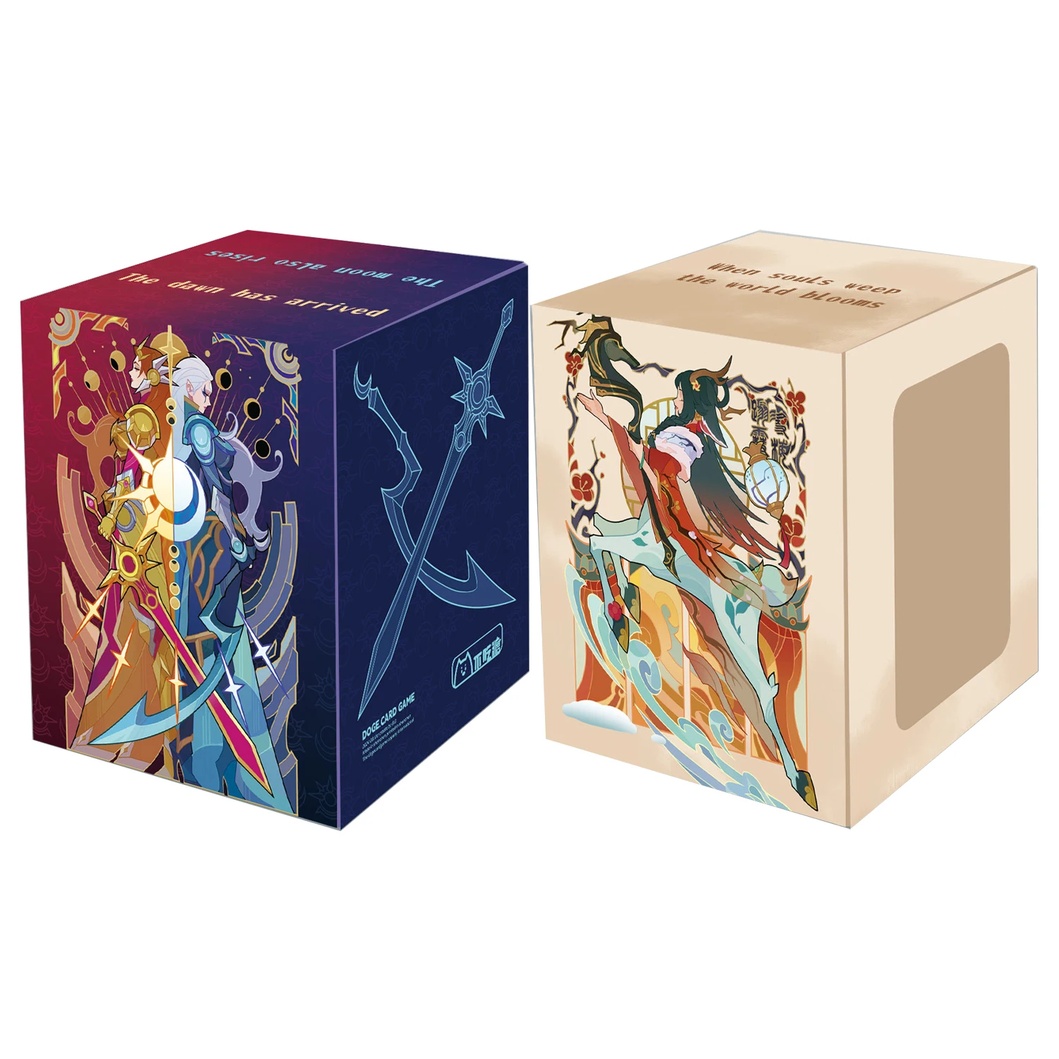 

Diy Self Made Yu-Gi-Oh! Lillia Card Storage Box Ws Opcg Ptcg Tcg Leona Open Window High-End Leather Magnetic Card Box Gift Toys