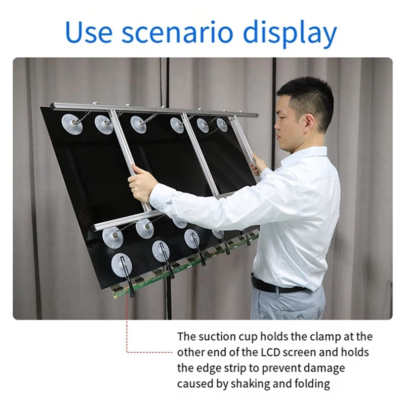 3 Stück 0 a3t LCD-TV-Bildschirm ändern und reparieren Licht leiste LCD-Seiten leiste Fixierer verstellbarer Fixierer Clip langlebig einfach zu installieren