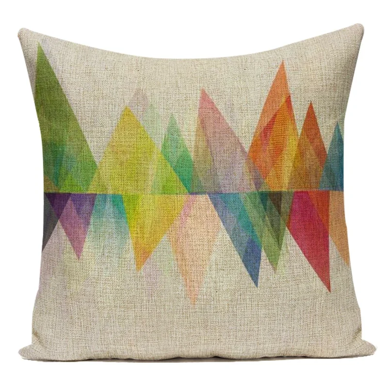 Colorful Geometry Nordic Cushion Cover Decorative Sofa Car Pillow Cover Chair Bed Outdoor Home Decor Throw Pillow Case