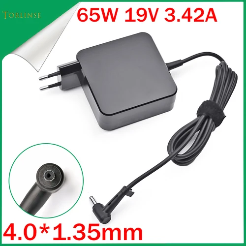 Imagen 1 del producto Adaptador de corriente para ordenador portátil Asus Zenbook, cargador de viaje de 19V, 3.42A, 65W, 4,0x1,35mm, UX305CA, UX305C, UX305UA, UX305F