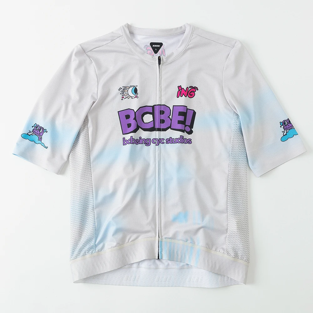 BCBE-ING Summer Cycling Jerseys Shorts Sleeve Race Fit Breathable Quick Dry UPF50+ Fabric Small Size Cycling Maillot Ciclismo