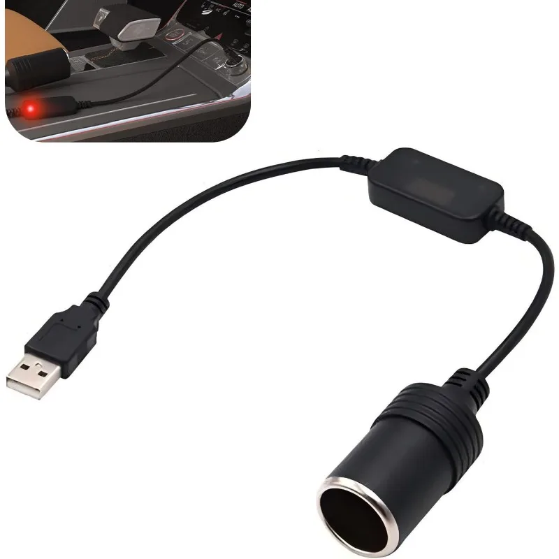 

USB-разъем для автомобильного реактивного прикуривателя 12 В, адаптер, кабель-переходник для GPS, автомобильная светодиодная лента, регистратор для вождения
