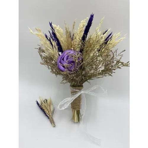 S & n Accessories Bridal Bouquet Bride and Groom Boutonniere