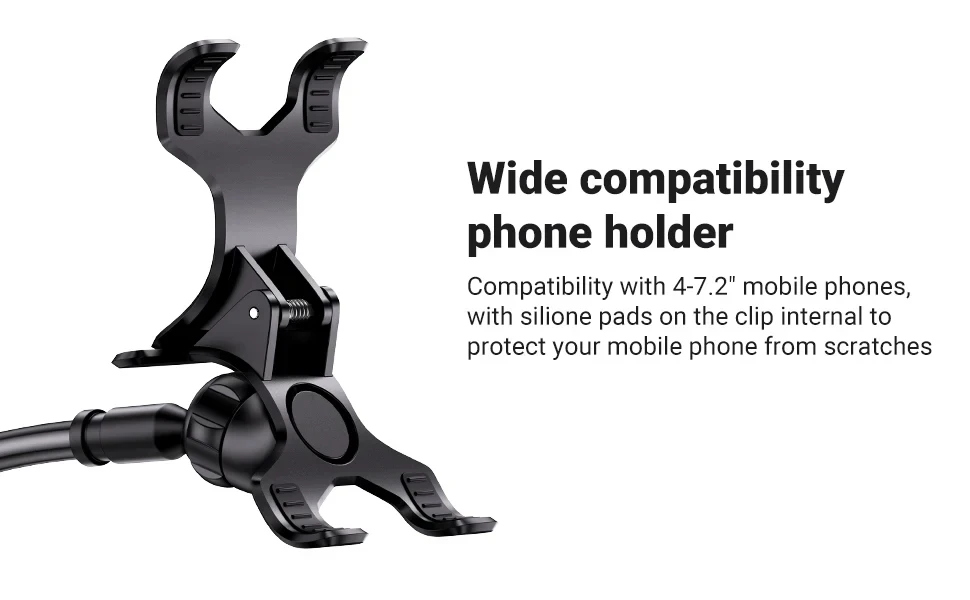 90 cm Telefonhalter Ständer Lazy Bracket Kopfstütze Bett 360 Flexible lange Arme Klemmhalterung für iPhone Samsung und 3,5 ~ 6,7 Zoll Gerät – Detail 13