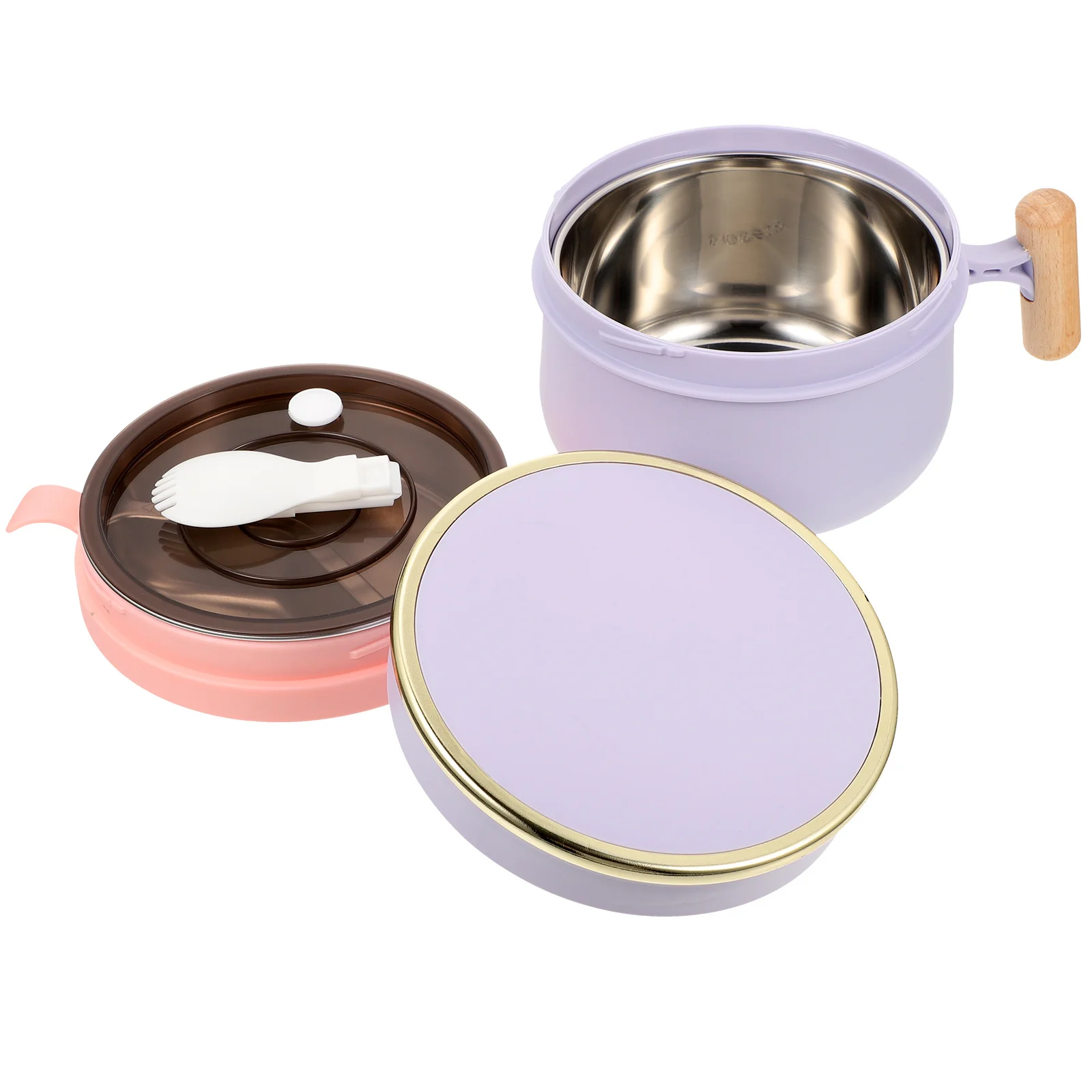 

Bento Lunch Box Large Capacity Portable Food Container With Handle For Office Work Travel Soup Storage Adult Women