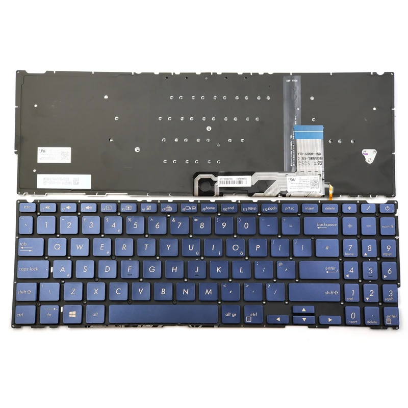New For Asus ZenBook 15 UX533 UX533F UX533FD UX533FN UX533FTC UX534 UX534F UX534FAC Laptop Keyboard US Roya Blue With Backlit