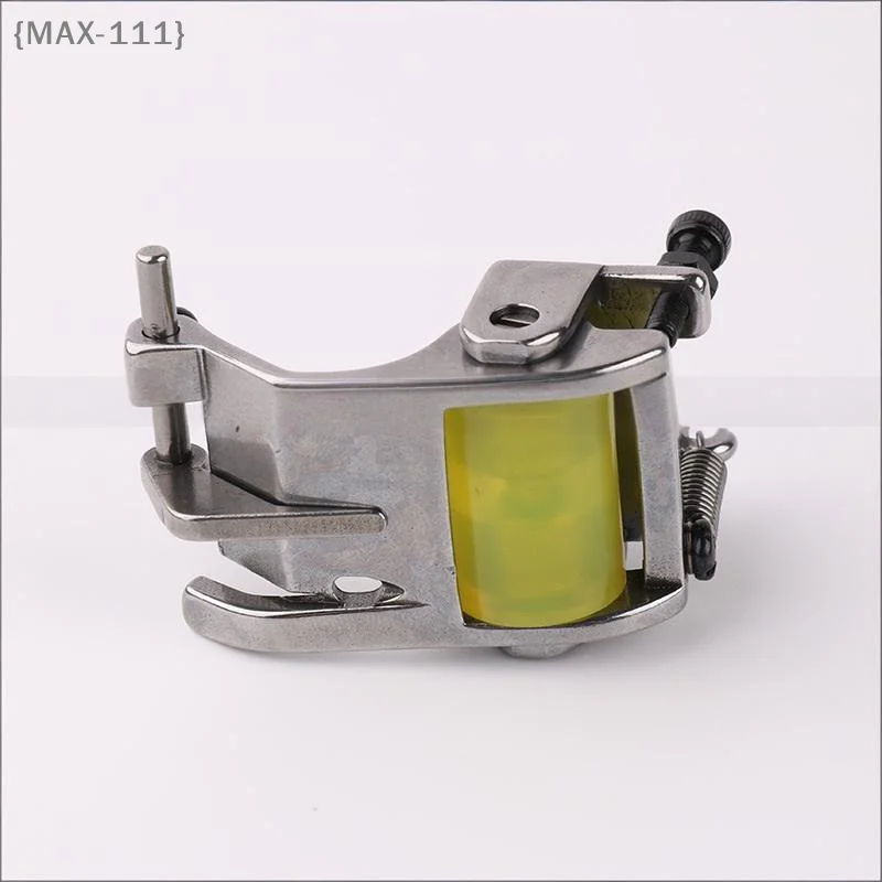 【MAX-111】T9 Rollendrückerfuß mit einstellbarer Breite – Edelstahl-Gummi für Flachbett-Nähmaschinen 0-13,5 mm【W1】