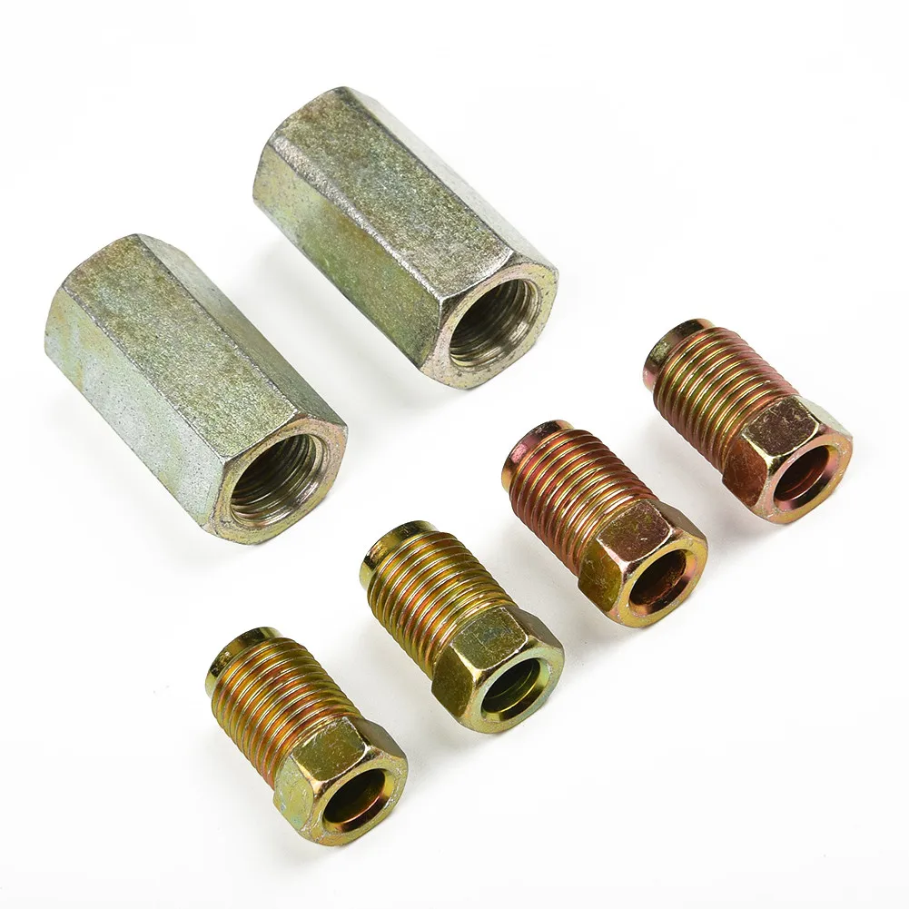 Brake Pipe 2 Qty 2 Way Female Connectors With 4 M10 Male Nut 3/16 