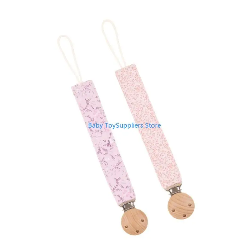 

R1WF 2Pcs/pack Baby Pacifier Chain Simple Teether Rope Soother Toy Strap Pacifier Clip Lanyard for Infants Toddlers