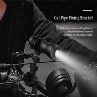 Bright Flashlight Outdoor Sports Camera Wide Angle Flashlight Head Mounted Waterproof Flashlight Cycling Helmet Waterproof