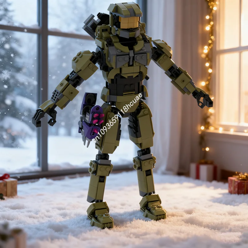 

775 шт. MOC Master Chief John модель строительные блоки архитектура DIY Рождественский подарок креативные образовательные игрушки кирпич детский день рождения