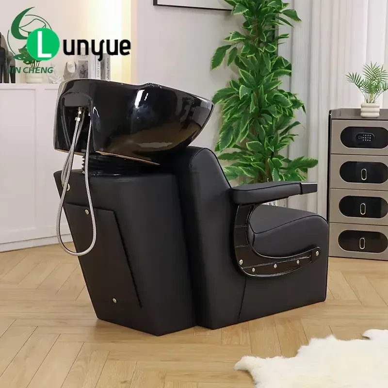 Electric Shampoo Chair Lifting Rotating Scalp Care Multifunctional Shampoo Bed for Spa Beauty Hair Washing Station