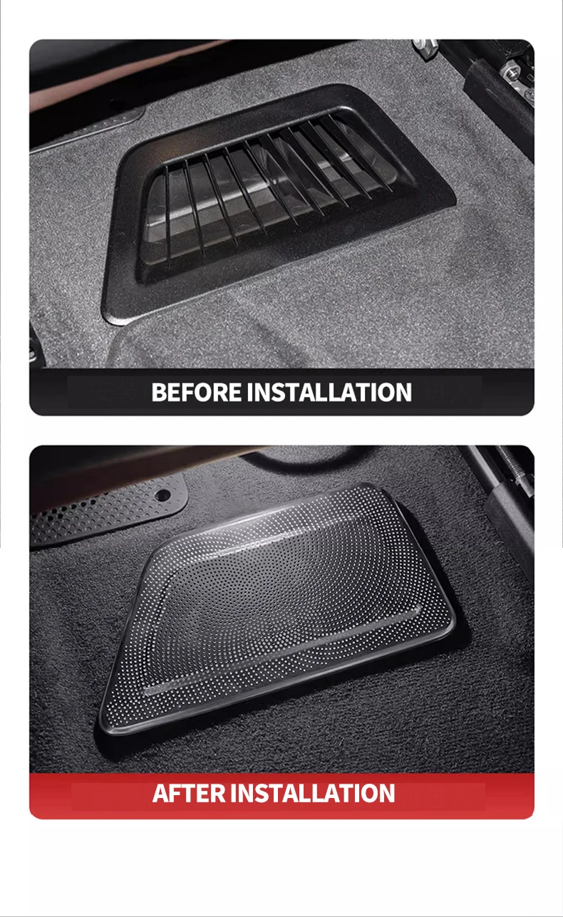 Edelstahl Silberner Sitzboden-Klimaanlagen-Auslass Staubschutzabdeckung für BMW IX 2022 2023 2024 Zubehör – Detail 6