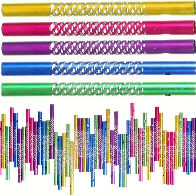 Tubi Per Campanelli Eolici Con Corda Lunga 6 Metri, Campanelli Eolici Vuoti Colorati, Ricambi Per Campanelli Eolici Fai-Da-Te