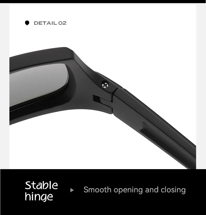 Neue Mode Polarisierte Sonnenbrille Männer Falten Quadrat Sonnenbrille Für Frauen Vintage Tragbare Falten Fahren Brillen Shades UV400 – Detail 8