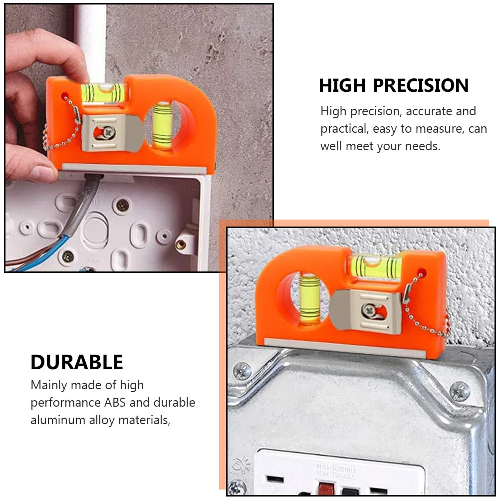 Colgador de marco de regla precisa de nivel de burbuja, herramienta para colgar cuadros de aleación de aluminio, resistente, portátil, 2 uds.