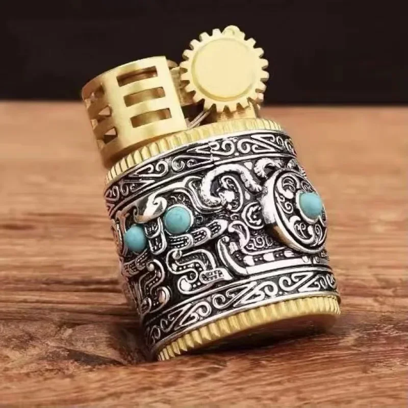 

CHIEF брендовая керосиновая зажигалка, коллекционная серебряная броня, забавная портативная ретро креативная ветрозащитная зажигалка для курения, мужской подарок