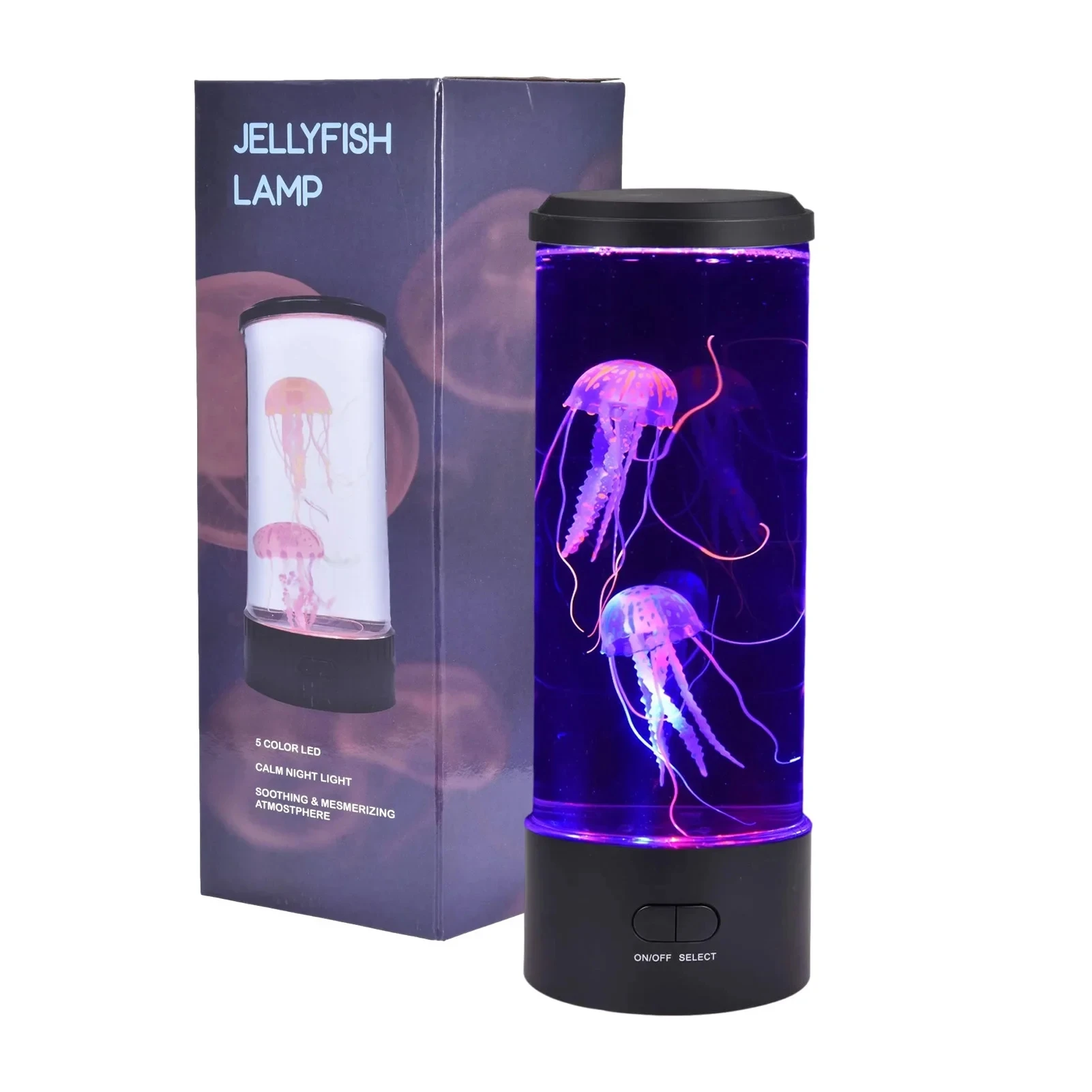 LED Fantasy Jellyfish Lamps Color Changing Jellyfish Tank Aquarium Lamp USB Battery Power Relaxing Mood Night Light