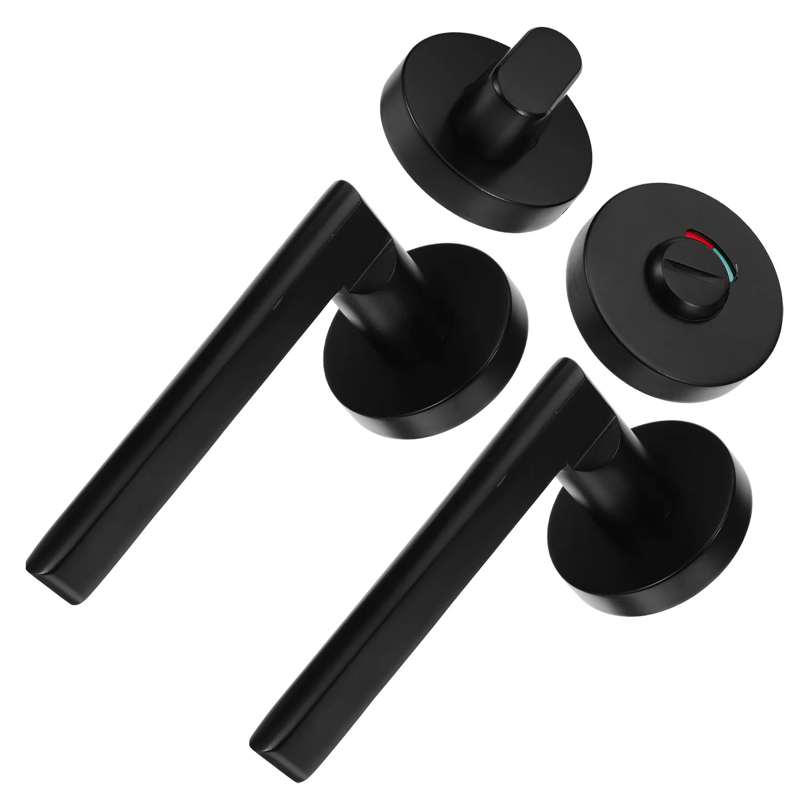 

1 set 1 Set Bathroom Partition Lock Zinc Alloy Toilet Door Latch Red Green Indicator For Occupied Vacant Status Public Washroom