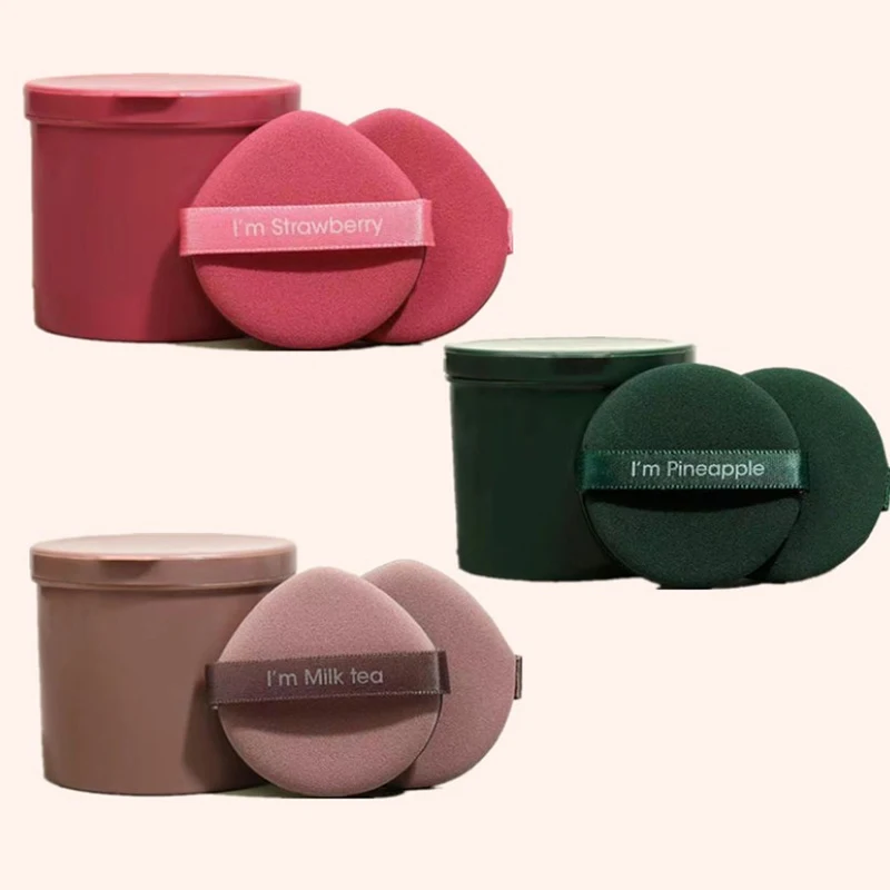 7Pcs/box Strawberry Cosmetic Puff Set Double Side Women Soft Makeup Sponge Beauty Make Up Powder Tools