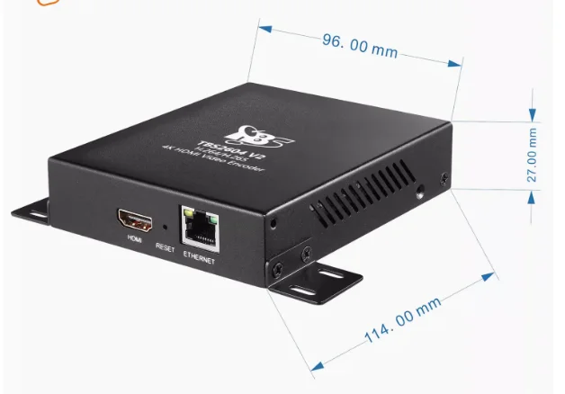 For TBS2604 4K H.265HDMI Audio and Video encoder Network Push Stream 3840 x 2160P@30fps - view 2