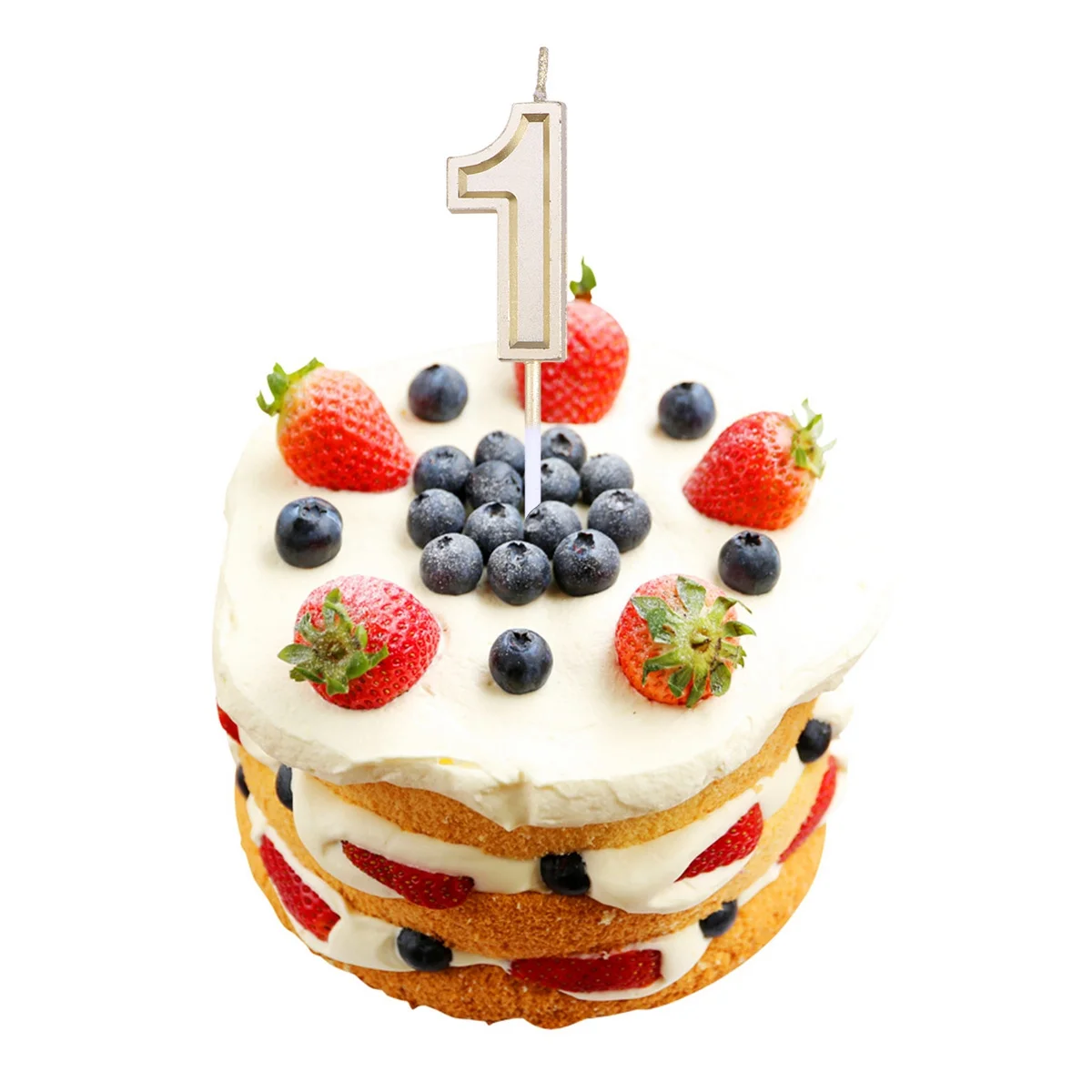 

Number Candles for Cakes 0-9 Gold Glitter Happy Birthday Set Smokeless Wax Cake Decoration Party Favor Gift Idea