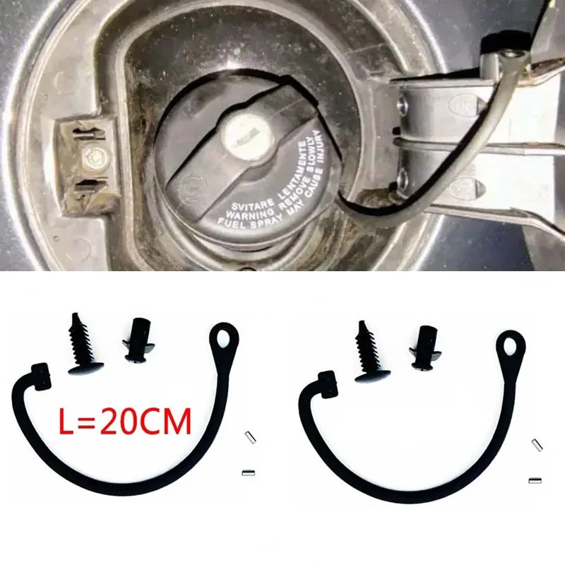 2 tampa do tanque de combustível do carro capa cabo linha corda anel para fiat 500 grande punto bravo doblo para alfa romeo peça do carro